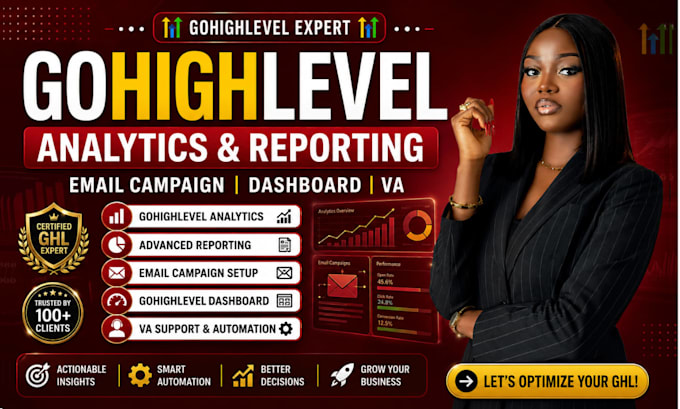 do gohighlevel analytics and reporting email campaign go highlevel dashboard va