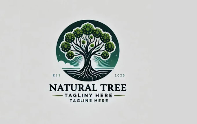 design a professional awesome natural tree logo design