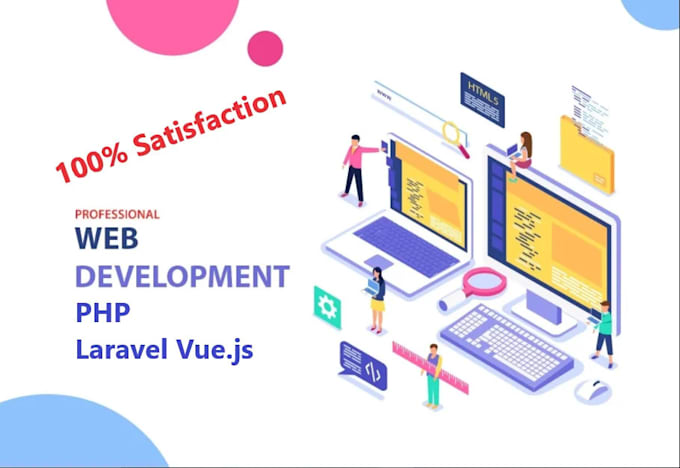 develop and fix php, laravel, vuejs, reactjs website