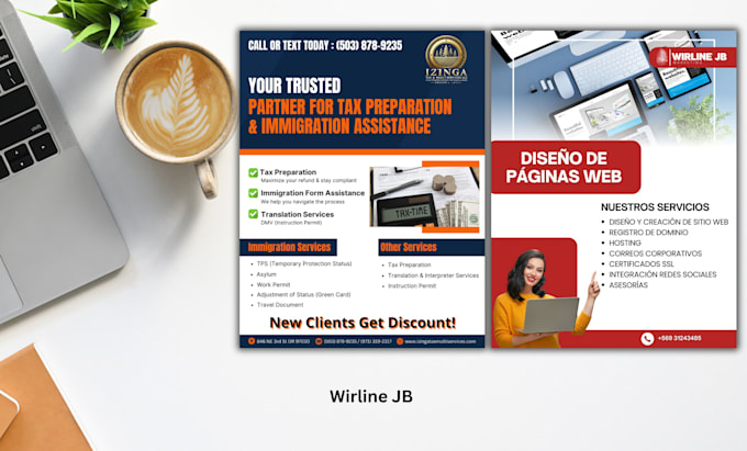 design a flyer, bifold, trifold, brochure, business card in less than 6 hours