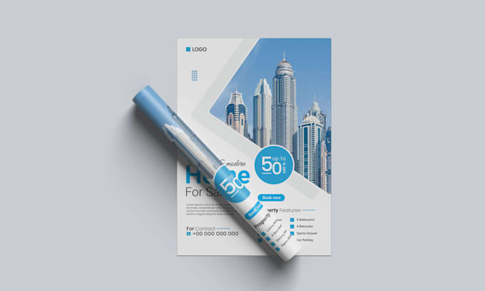 do modern flyer, poster, menu design, post card or brochure