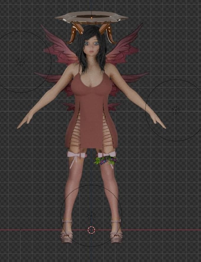 create a 3d character model for games or film