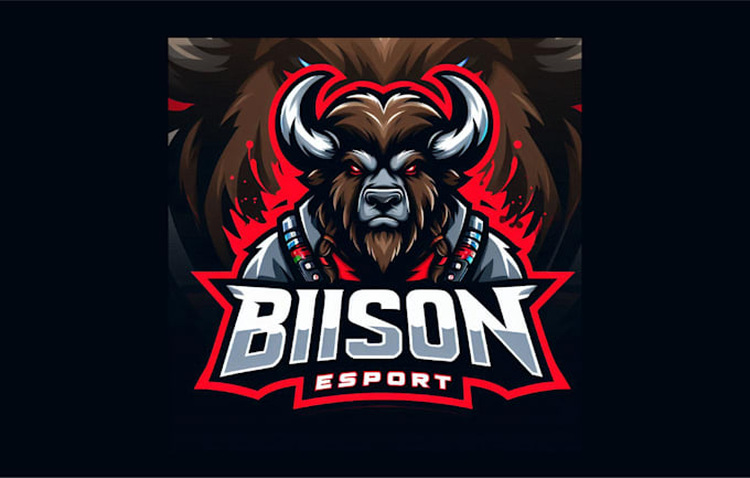 make high quality bison mascot logo for you in just two days