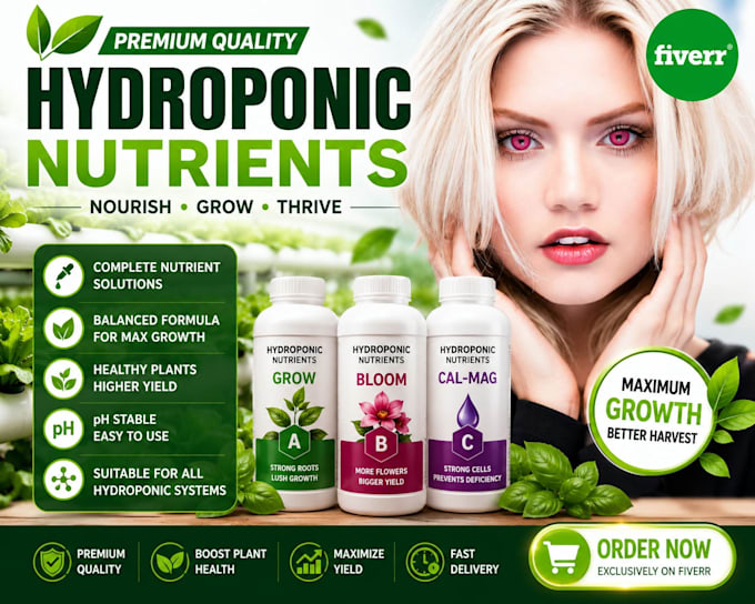 hydroponic nutrient, ph balance and growth optimization