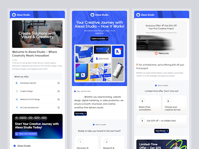 design a professional and responsive email template
