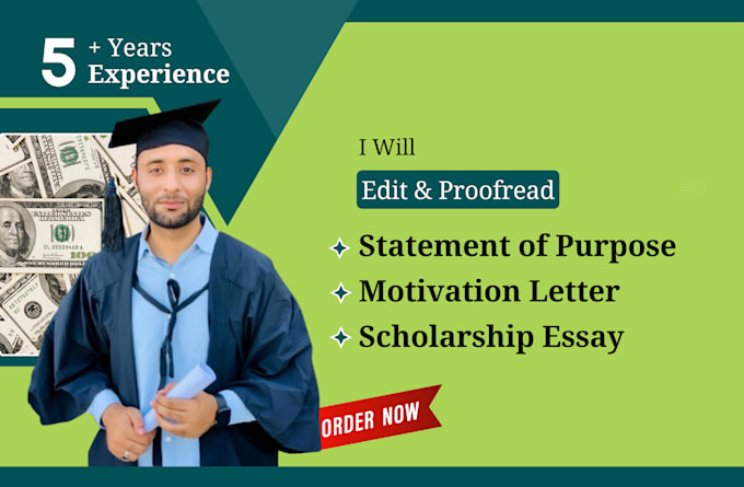 modify personal statement, motivation letter, and sop