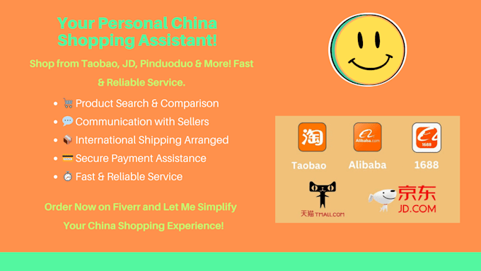 buy products from china taobao, jd and personalized service