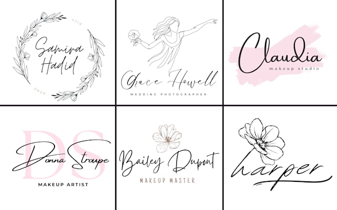 create unique handwritten logo for authors and creatives
