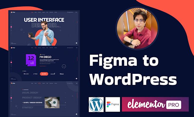 convert figma to wordpress website with elementor
