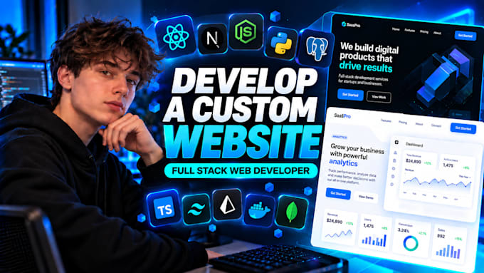 develop a custom website