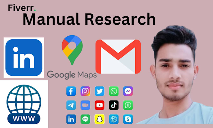 do manual research on google maps and websites