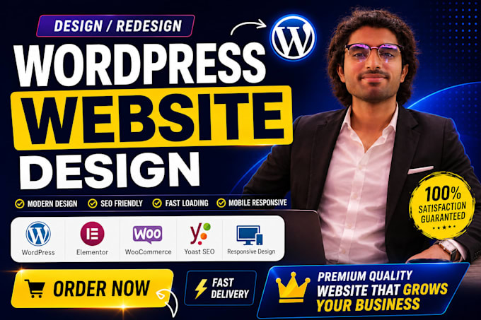 design, redesign and develop your wordpress website as elementor and divi expert