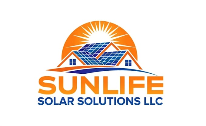create graceful and fantastic solar panel logo design