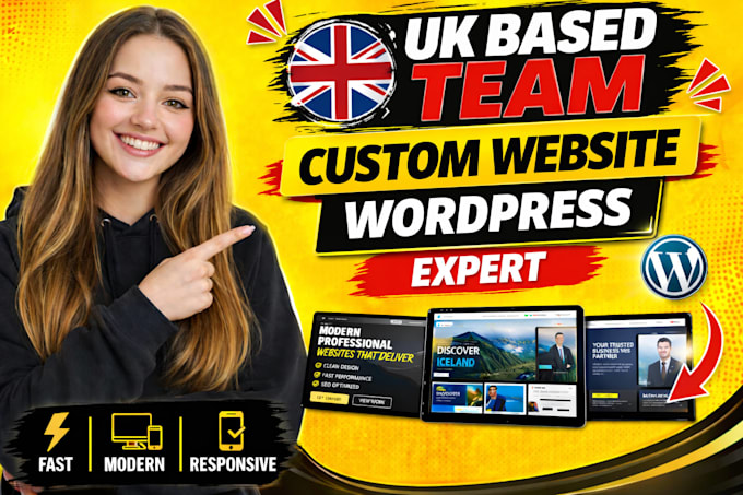 create wordpress website design, redesign wordpress business website development