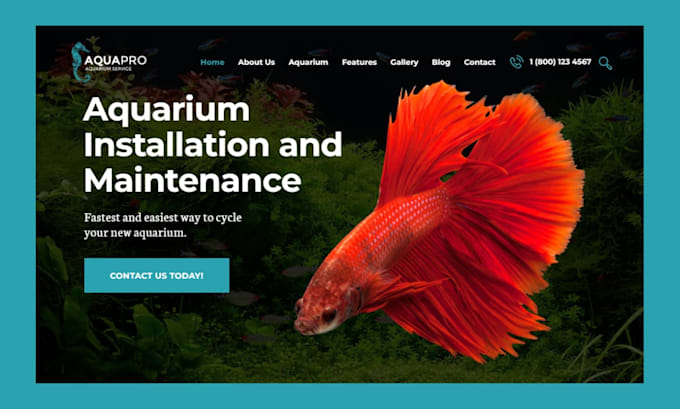 build aquarium ecommerce website pet store to sell tanks fish and supplies