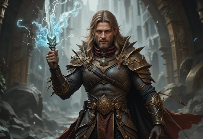 create custom dnd character art and illustration
