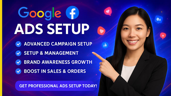 manage and optimize facebook and google ads campaigns for maximum ROI