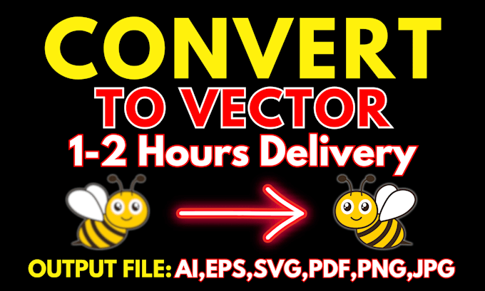 fix and vectorize ai generated logo or image for printing in 1 hour