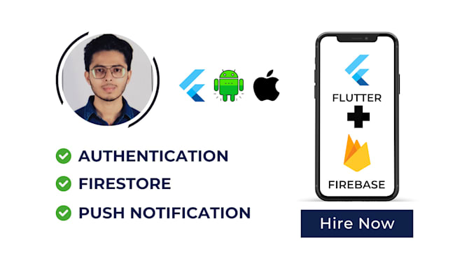 integrate firebase auth, firestore, notifications into your flutter app