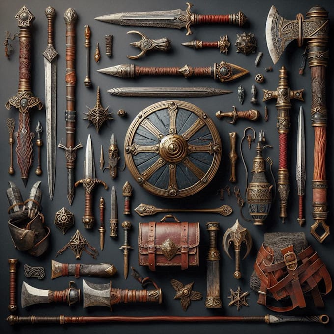 make a weapons, armors and props for your dnd games
