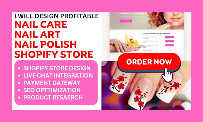build highly profitable nail care nail polish nail art shopify store