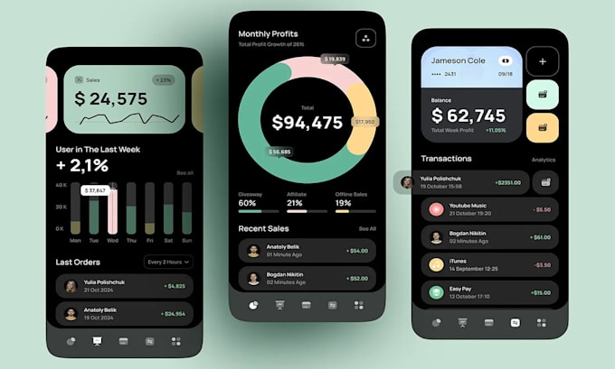 develop fintech app, crypto wallet app, payment app and neobank app