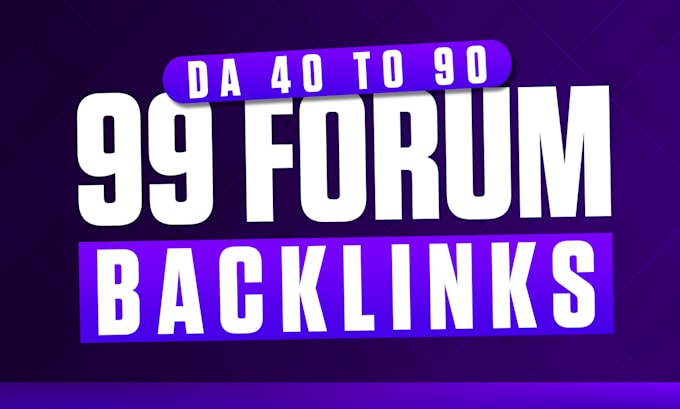 do 99 SEO forum backlinks