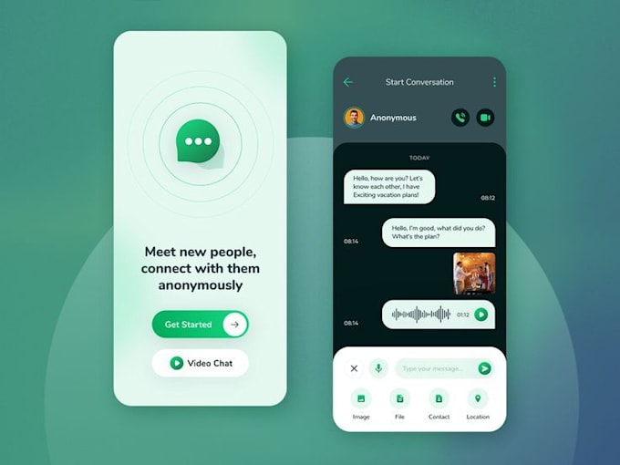develop anonymous messaging app, secretly messaging app