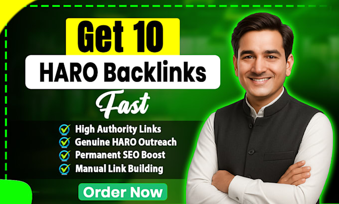 build links from 10 haro outreach method on top sites