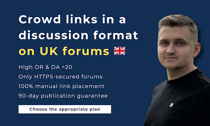 build high quality manual UK crowd links in relevant forum discussions