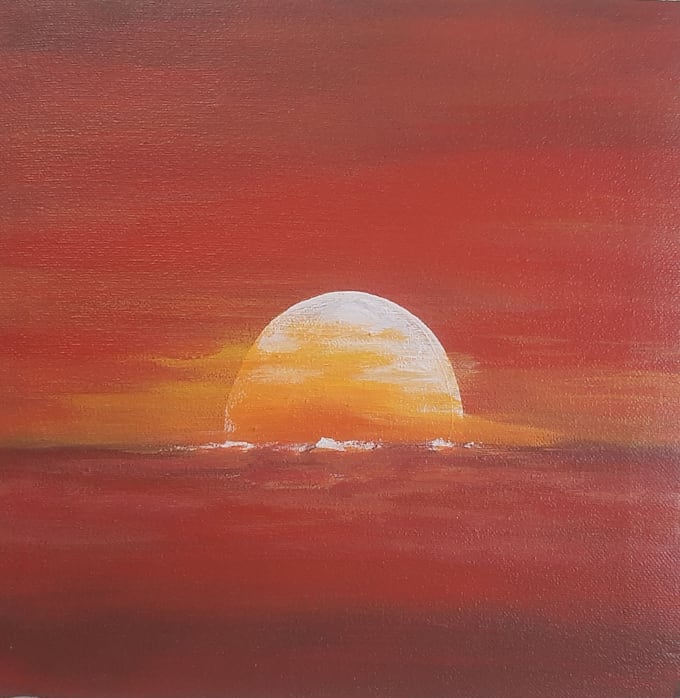 hand drawn artistic watercolor and acrylic art