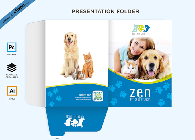 design professional presentation folder