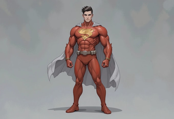 create scifi, superhero character art