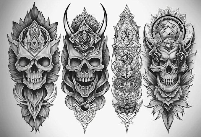 create custom tattoo design, tattoo sleeve