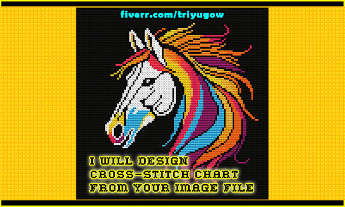 design cross stitch chart from your image file