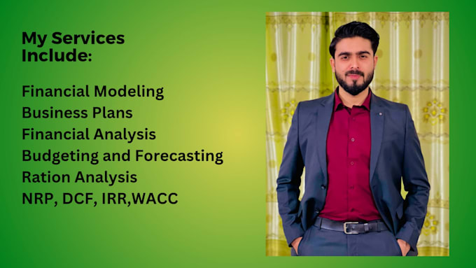 prepare a startup financial model and business plan