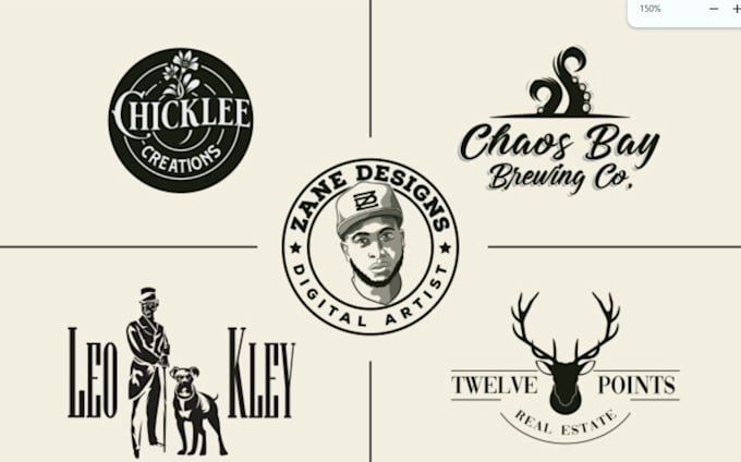 create a custom vintage retro logo design