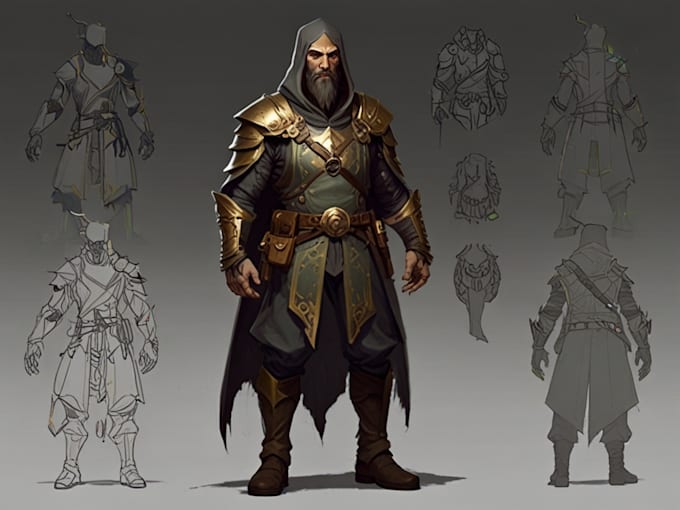 do concept art and character design