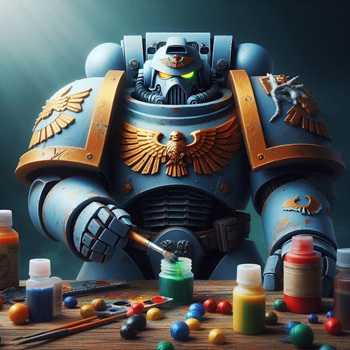 draw your warhammer 40k, digital concept art