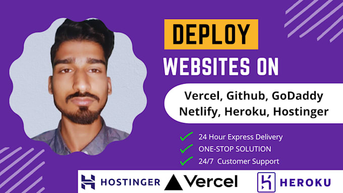 deploy reactjs, nextjs website seamlessly to vercel, netlify, or github