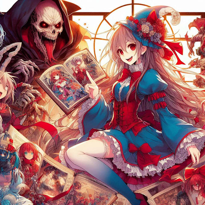 create manga, comic and anime artwork