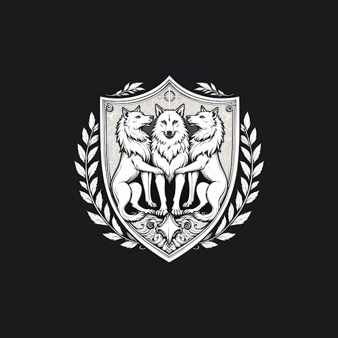 make gorgeous different families wolf wappen logo design