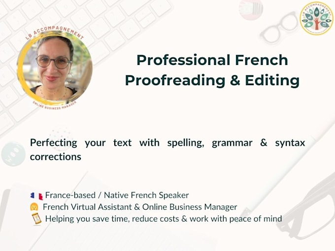proofread and correct your french text
