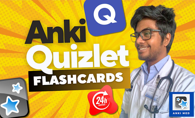 create anki and quizlet flashcards in 24 hours for urgent study