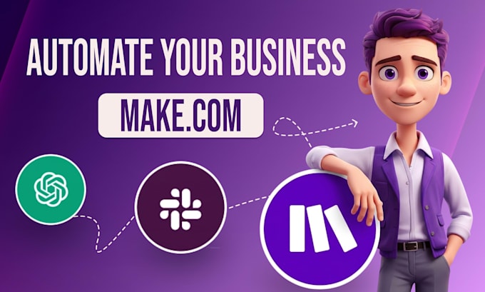setup make com automation, integromat workflow, ai automation, API integration