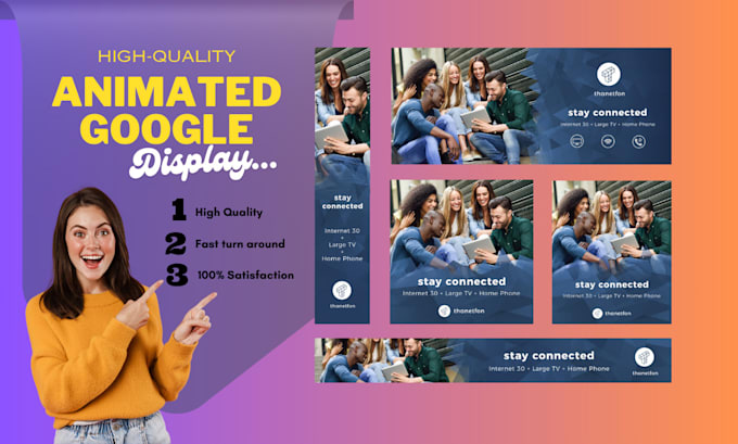 Design html5 animated google display and hero web banners in 24 hr by ...