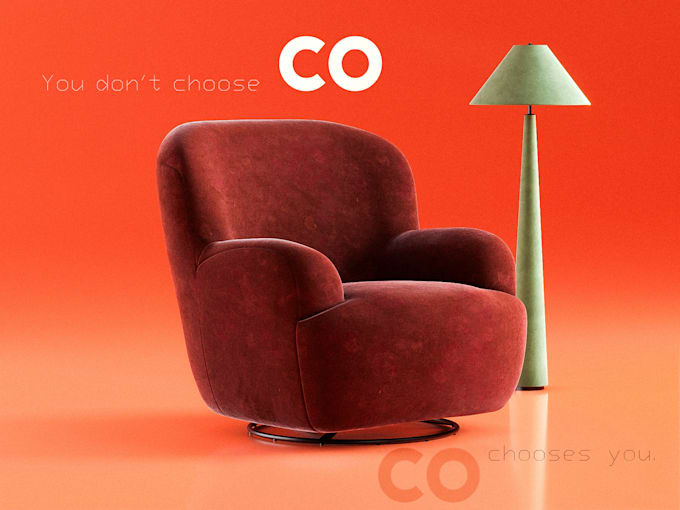model and render photorealistic 3d furniture visualizations