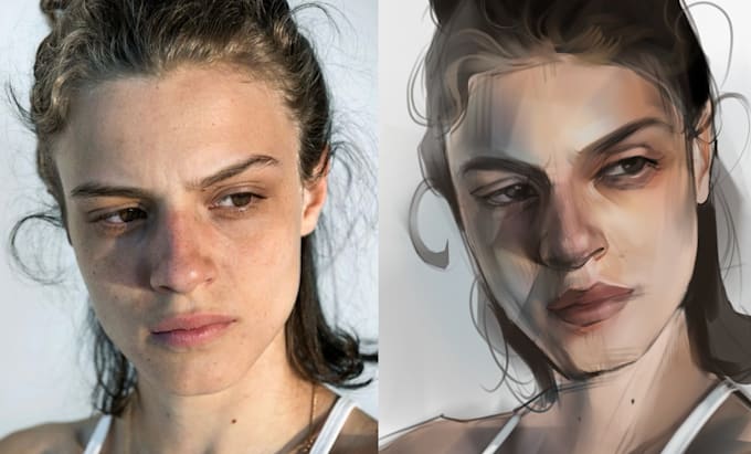 draw a realistic portrait for you