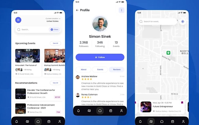 develop event management app, rental app, airbnb app, apartment booking app