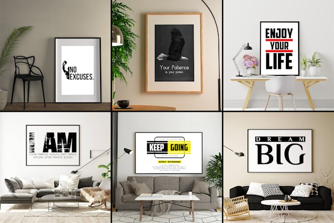 do marvelous custom canvas wall art mockups design